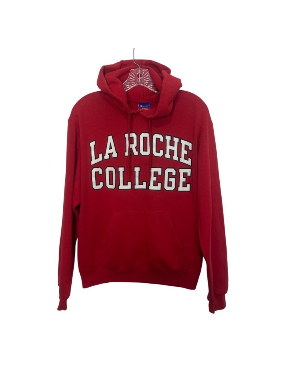 Champion La Roche College Pullover Hoodie Sweatshirt Small Red Fanwear